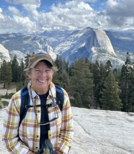docent maritza hiking at national park